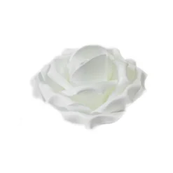 ROSE SOFT DÉCO DE TABLE BLANC 15 CM
