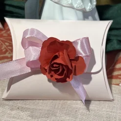 12 ROSES PAPIER DÉCORATIF ADHÉSIF 3.5CM ROUGE