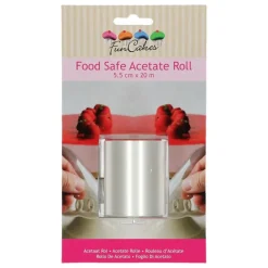 ROULEAU ACÉTATE PÂTISSERIE 5.5CMX20M TRANSPARENT