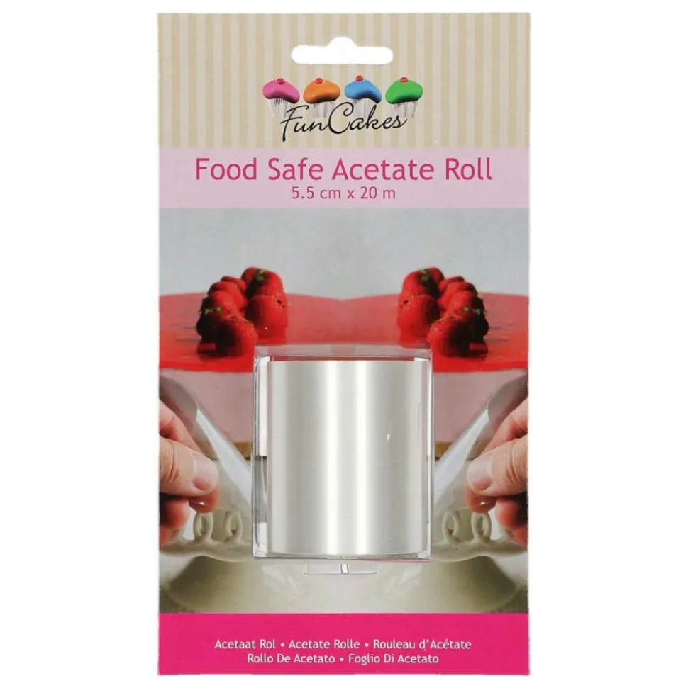 ROULEAU ACÉTATE PÂTISSERIE 5.5CMX20M TRANSPARENT