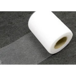 ROULEAU TULLE UNI 10CMX20M BLANC