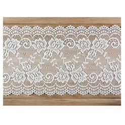RUBAN DENTELLE BLANC CASSÉ 0.18X9M