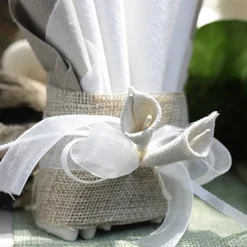 RUBAN EN LIN NATUREL 50MMX15M