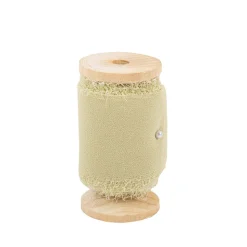 RUBAN MOUSSELINE SOIE EFFILOCHÉ 5CMX5M VERT SAUGE