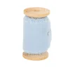 RUBAN MOUSSELINE SOIE EFFILOCHÉ 5CMX5M BLEU GLACE
