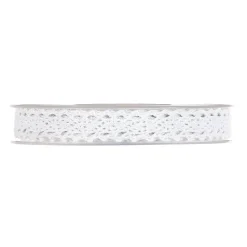 RUBAN PETITE DENTELLE BLANC 15MMX10M
