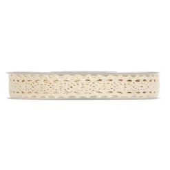 RUBAN PETITE DENTELLE NATUREL 15MMX10M