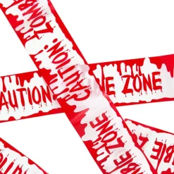 RUBAN PLASTIQUE SIGNALISATION ZONE ZOMBIE 6M