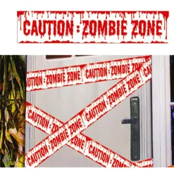 RUBAN PLASTIQUE SIGNALISATION ZONE ZOMBIE 6M