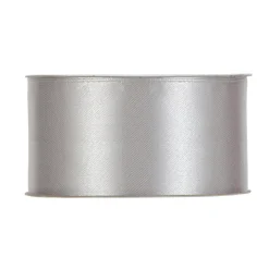 RUBAN SATIN DOUBLE FACE 40MMX25M ARGENT