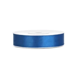 RUBAN SATIN DOUBLE FACE 12MMX25M BLEU