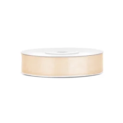 RUBAN SATIN DOUBLE FACE 12MMX25M CRÈME