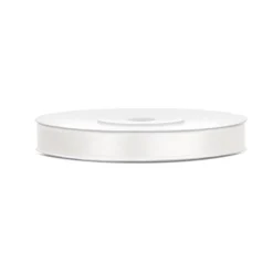 RUBAN SATIN DOUBLE FACE 6MMX25M CRÈME CLAIR