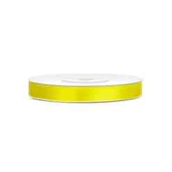 RUBAN SATIN DOUBLE FACE 6MMX25M JAUNE