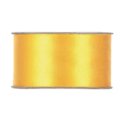 RUBAN SATIN DOUBLE FACE 40MMX25M JAUNE FONCÉ