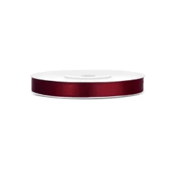 RUBAN SATIN DOUBLE FACE 6MMX25M LIE DE VIN
