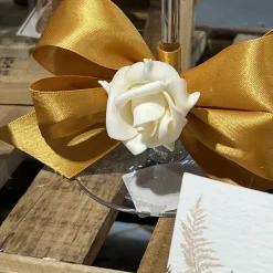 RUBAN SATIN DOUBLE FACE 40MMX25M OCRE