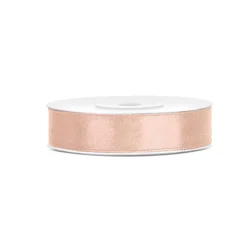 RUBAN SATIN DOUBLE FACE 12MMX25M PÊCHE