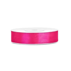 RUBAN SATIN DOUBLE FACE 12MMX25M ROSE FONCÉ