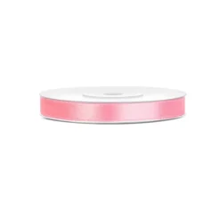 RUBAN SATIN DOUBLE FACE 6MMX25M ROSE CLAIR