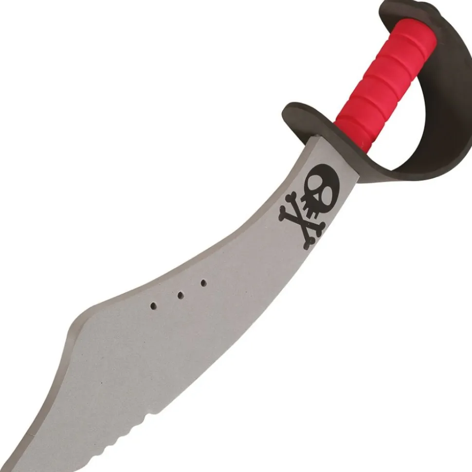 SABRE PIRATE TÊTE DE MORT MOUSSE EVA 43CM GRIS
