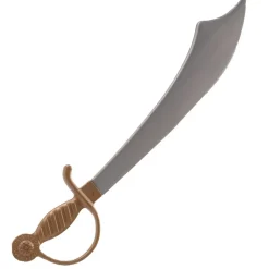 SABRE PLASTIQUE PIRATE ORIENTAL 52CM ARGENT