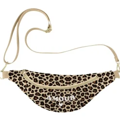 SAC BANANE TISSU LÉOPARD PEAU ANIMAL FÉLIN AMOUR
