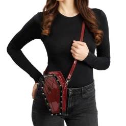 SAC BANDOULIÈRE CERCUEIL 12X8X22CM BORDEAUX