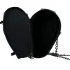 SAC CERCUEIL SIMILICUIR GOTHIQUE 17X10CM NOIR