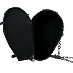 SAC CERCUEIL SIMILICUIR GOTHIQUE 17X10CM NOIR