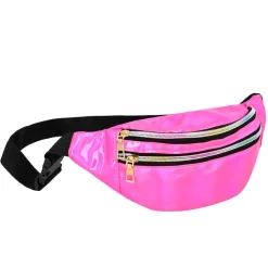 SAC DE TAILLE FESTIF HOLOGRAPHIQUE ROSE