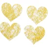 SACHET 100 COEURS ROMANCE - OR MÉTAL