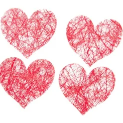 SACHET 100 COEURS ROMANCE - ROUGE