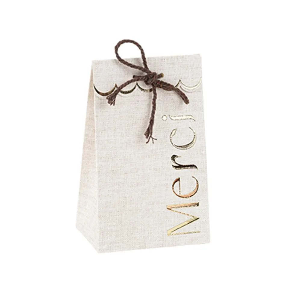 10 SACHETS CARTON COMMUNION 7.5X12.5X4.5CM LIN