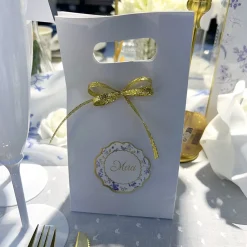 6 SACHETS GOODIES BLANC 10X18X5CM