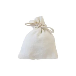 5 SACHETS POLYCOTON EFFET LIN 10X7.5CM IVOIRE