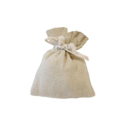 5 SACHETS POLYCOTON EFFET LIN 10X7.5CM NATURE