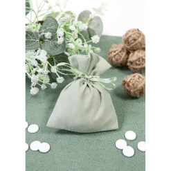 4 SACHETS TISSU FAÇON PEAU PÊCHE 10X8CM EUCALYPTUS