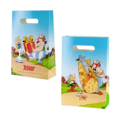 4 SACS CADEAUX PAPIER ASTÉRIX GAULOIS 15.8X23.6CM