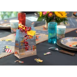 10 SACS CADEAUX PAPIER TRAVAUX CHANTIER 13X7X18CM