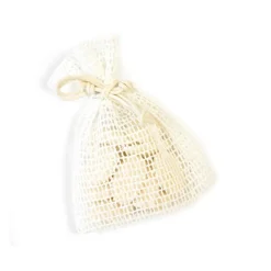 5 SACS À DRAGÉES FILET 8X10CM BLANC