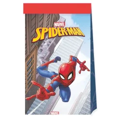 6 SACS EN PAPIER SPIDERMAN