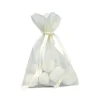 10 SACS ORGANZA 7.5X10CM IVOIRE