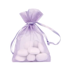 10 SACS ORGANZA 7.5X10CM LAVANDE