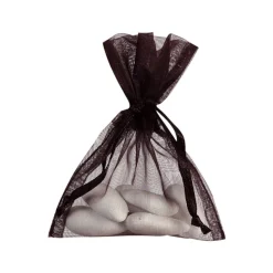 10 SACS ORGANZA 7.5X10CM NOIR