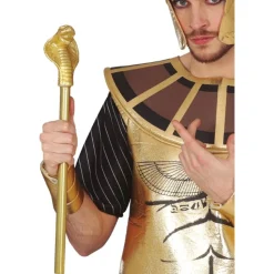 SCEPTRE PLASTIQUE PHARAON COBRA 47CM OR ADULTE