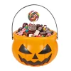 SEAU PVC CITROUILLE CHASSE BONBON HALLOWEEN 11CM