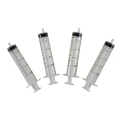 4 SERINGUES GRADUÉES PLASTIQUE 12CM 20ML