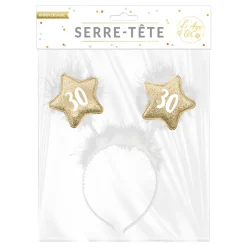 SERRE-TÊTE ANNIVERSAIRE 30AINE ROSE GOLD