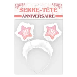 SERRE-TÊTE ANNIVERSAIRE 50ANS ADULTE
